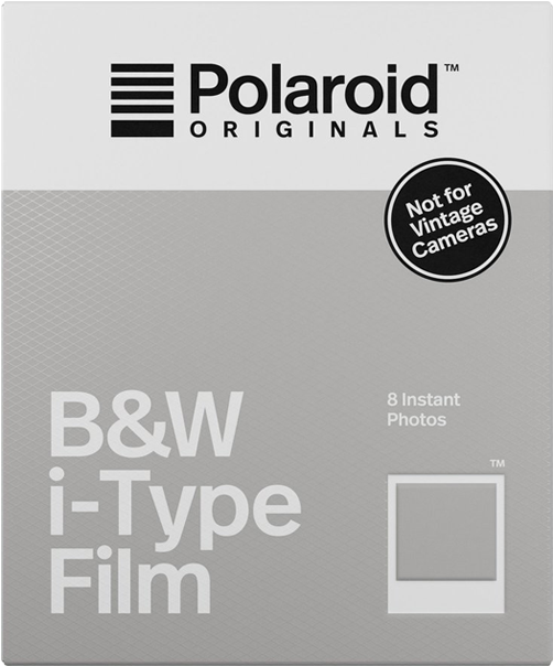 B&w Film With White Borders For I-type Cameras (700x700), Png Download