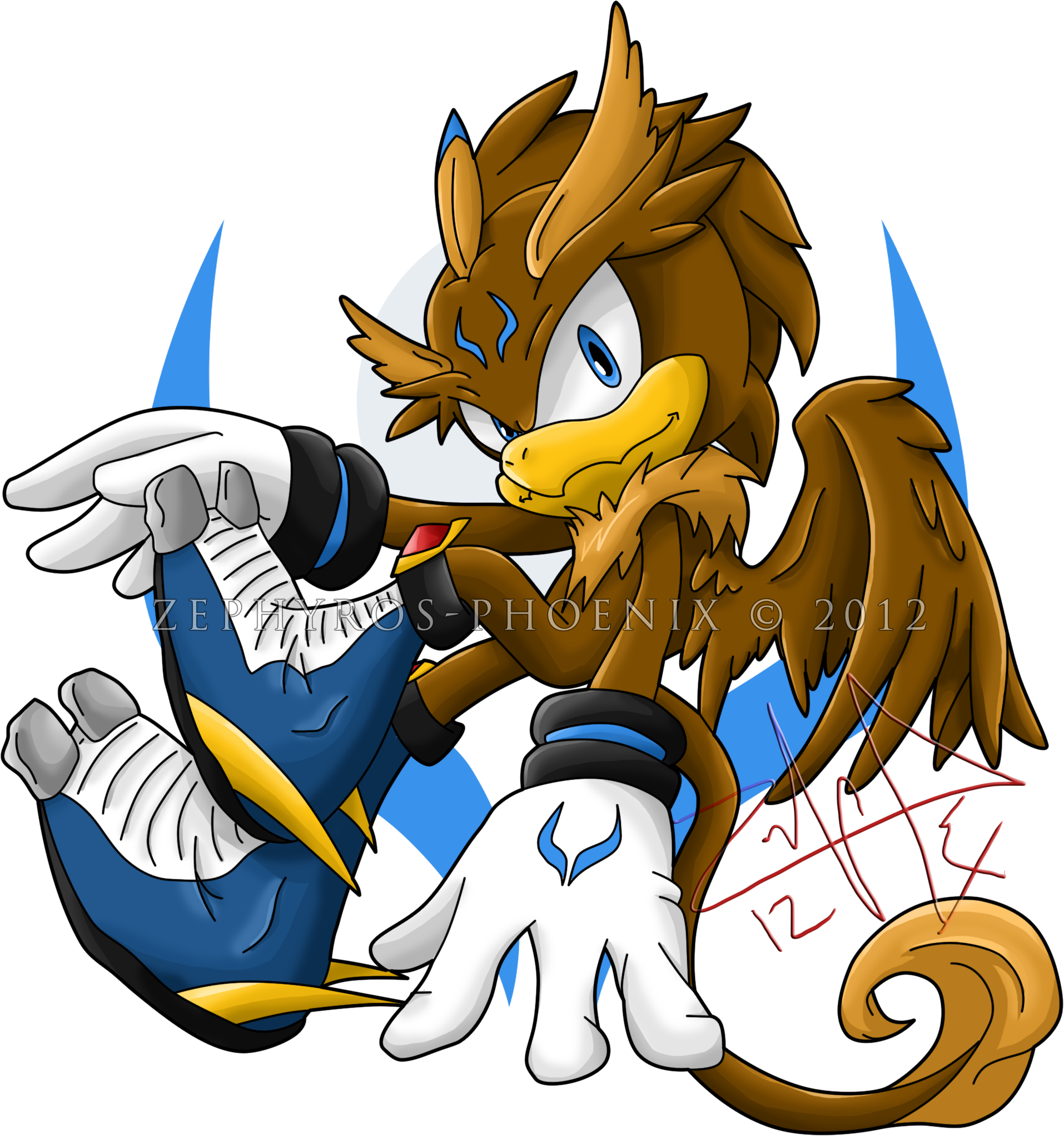 Payne The Griffin 2 - Team Bloodlines Sonic (1914x2044), Png Download
