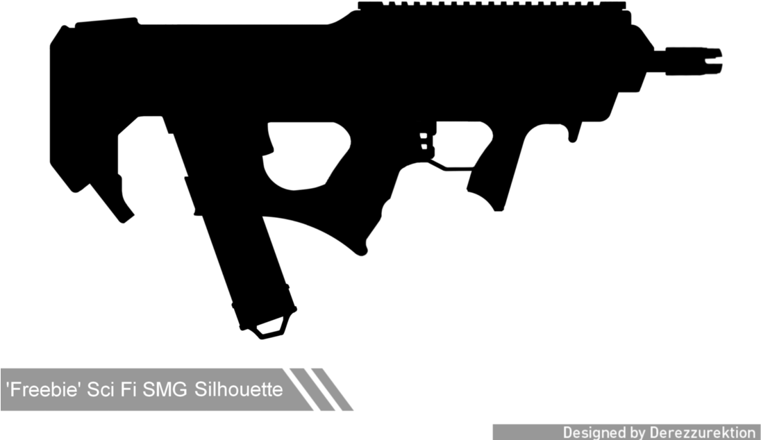 Handgun Png Sillouettte Vector Transparent Library - Library (1095x730), Png Download