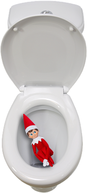 “hide” The Elf On The Shelf In The Garbage Cans On - Унитаз Оскольская Керамика Дора (450x731), Png Download