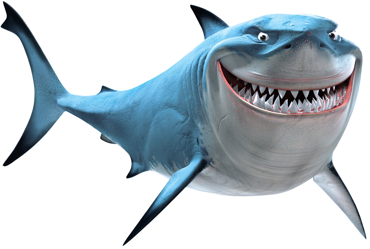 Shark Png Image - Finding Nemo Shark (1596x1116), Png Download