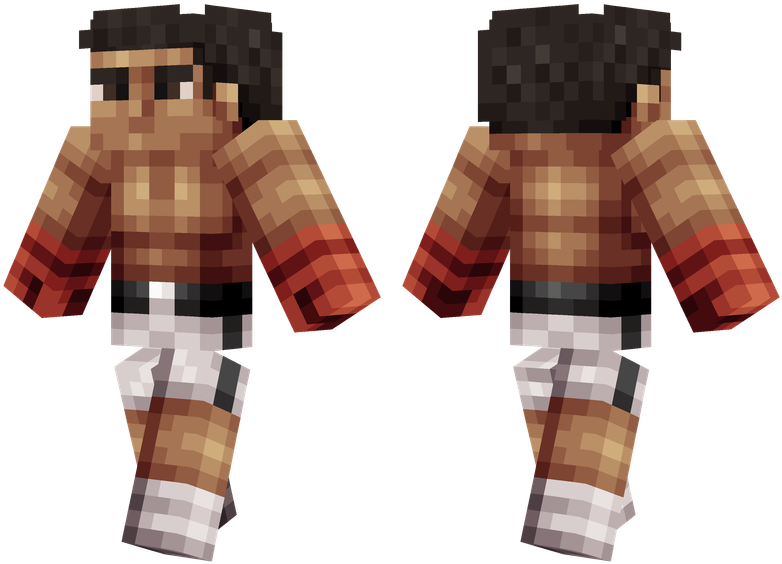 Muhammad Ali - Skin Boxer Minecraft (804x576), Png Download