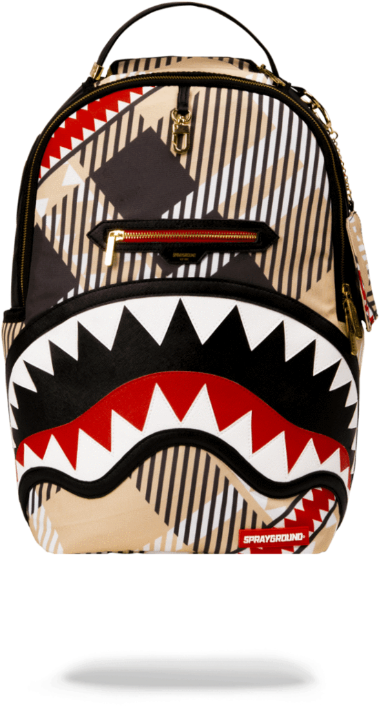 Sprayground- Sharks In London Backpack - Sprayground Money Shark Backpack - Black (900x1148), Png Download