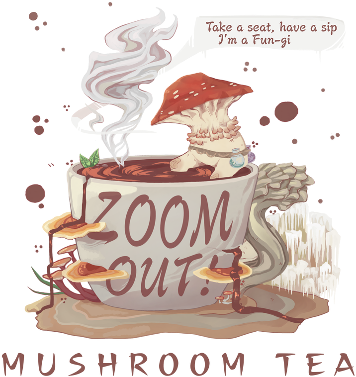 Bashira Muhammad / Zoom Out Mycology - Poster (775x800), Png Download