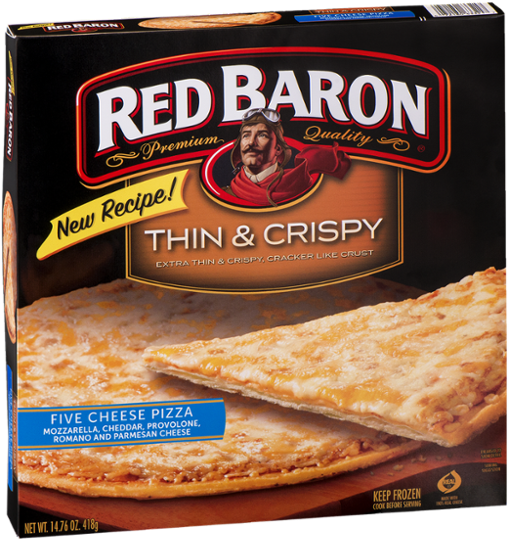 Red Baron Rising Crust Pizza, Pepperoni - 19.33 Oz (600x600), Png Download
