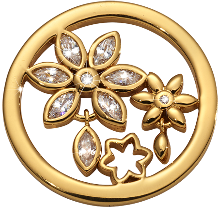 Nikki Lissoni Yellow Gold Small Bouquet Wildflowers - Coin (600x600), Png Download