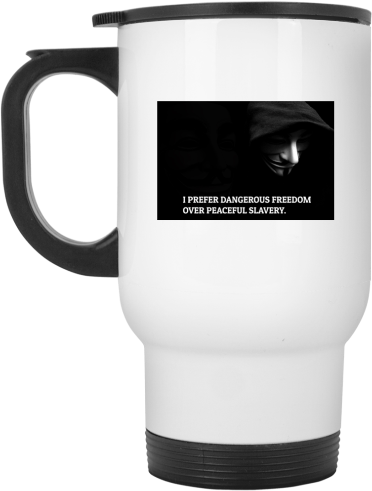 I Prefer Dangerous Freedom Over Peaceful Slavery - Mug (1024x1024), Png Download