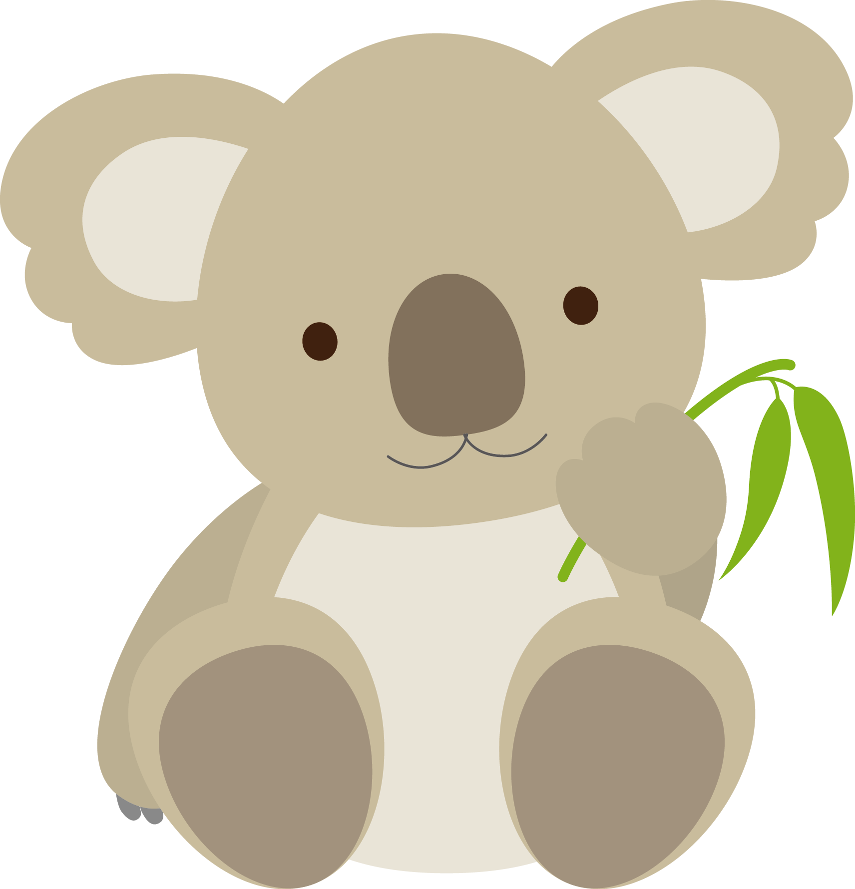 Koala Bear Cuteness Emoticon Clip Art - Koala Emoticon (1712x1780), Png Download