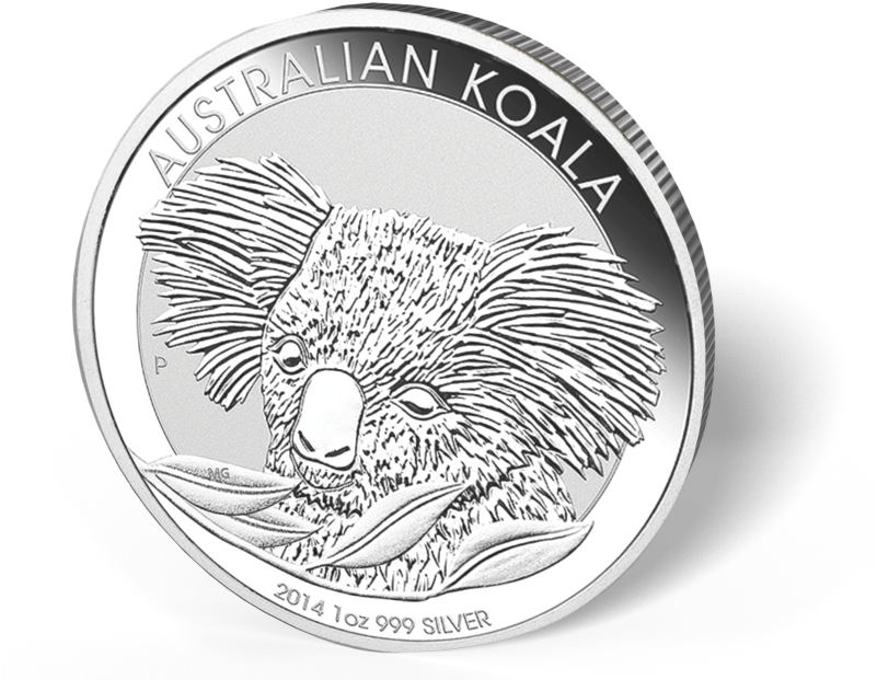 Picture Of 1 Oz Australian Silver Koala - Koala 2014 10 Oz (800x650), Png Download