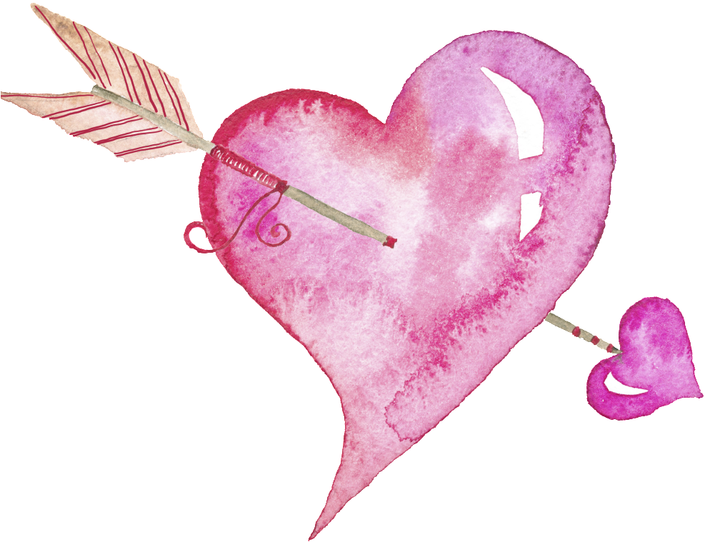 Valentine S Day Card Decoration Transparent - Heart (1024x1024), Png Download