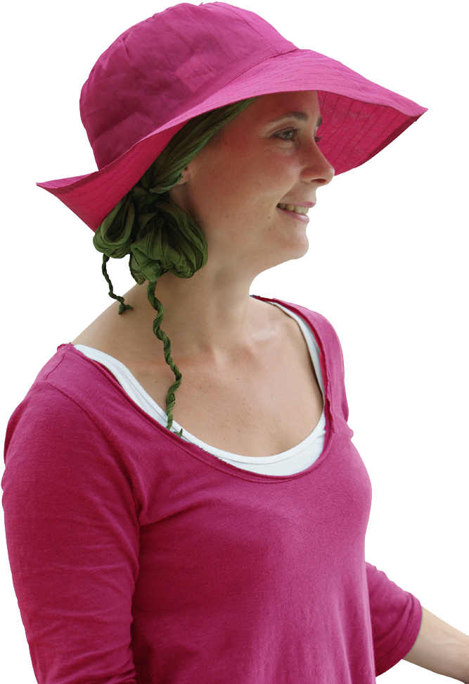 Hot Pink Cotton Chemo Hat - Chemotherapy (667x1000), Png Download