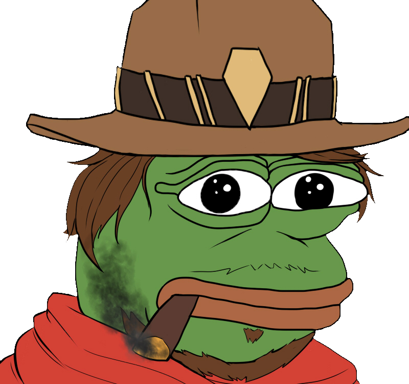 [{"name" - "/feek\ - Pepe The Frog Overwatch (800x750), Png Download