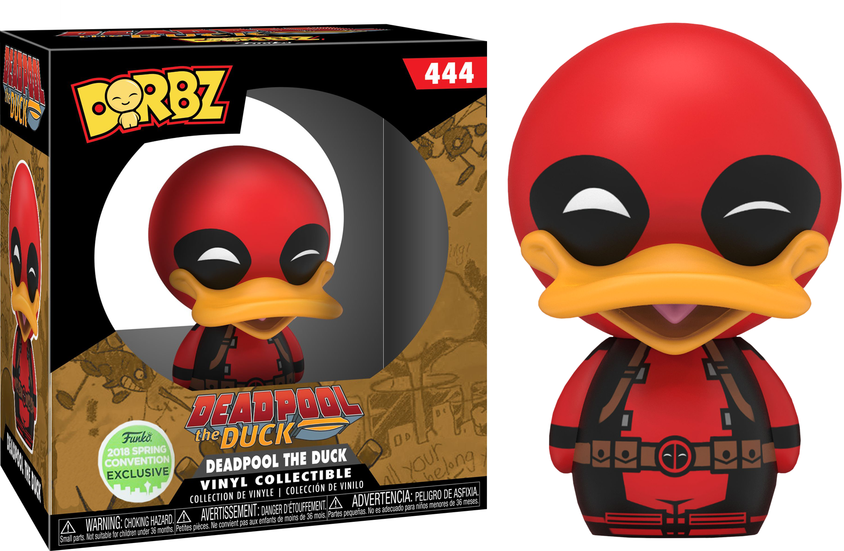 Deadpool The Duck Dorbz Vinyl Figure - Deadpool The Duck Dorbz (1700x1111), Png Download