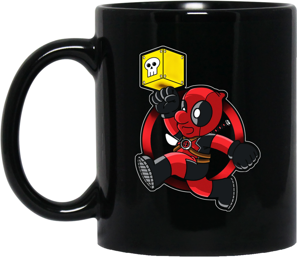 Deadpool Super Mario Mug - Programmer With Or Without A Job (1155x1155), Png Download