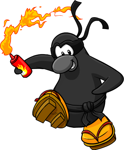 Ninja - Club Penguin Ninja O Dark (521x629), Png Download