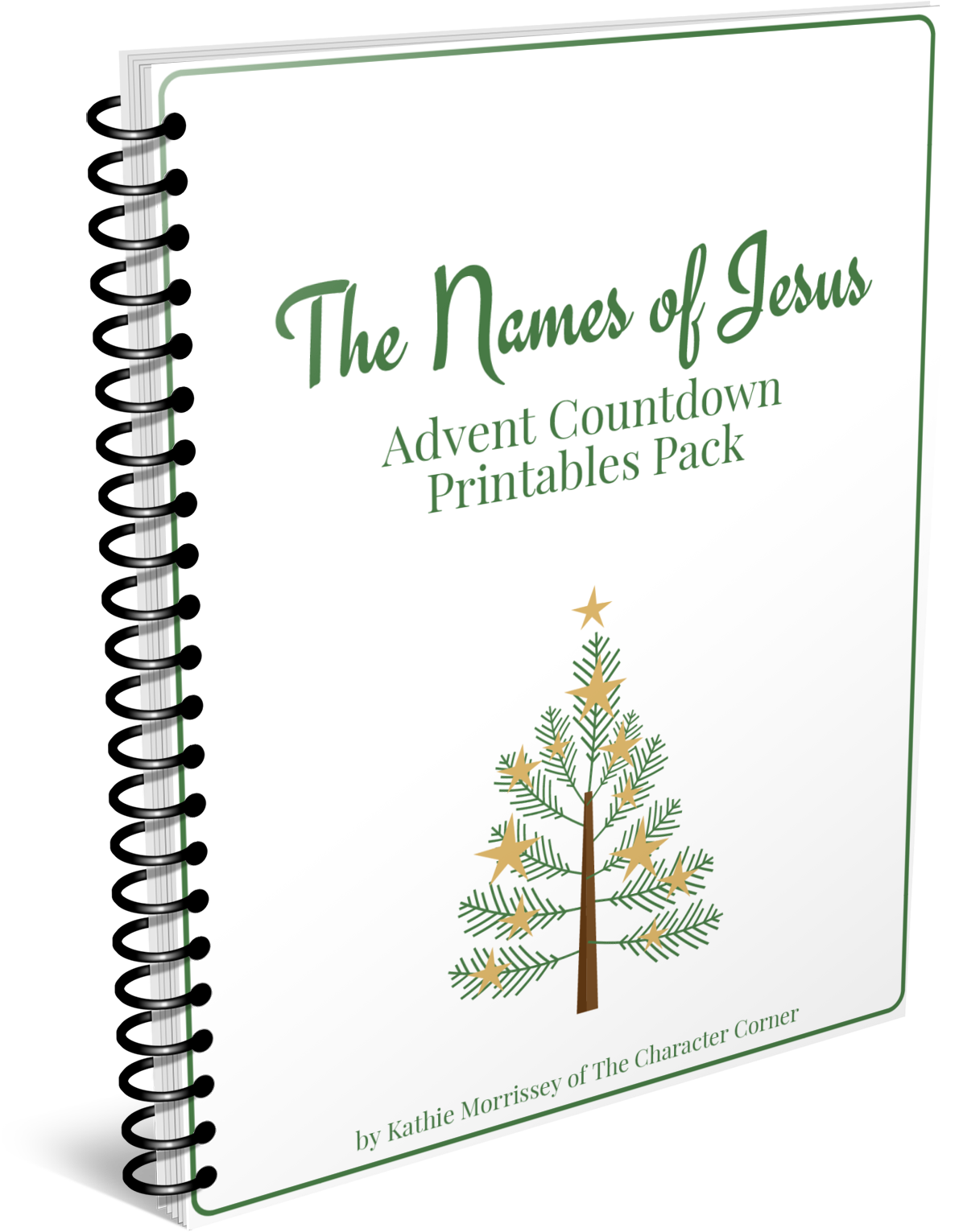 Spiral Cover Names Of Jesus Advent Countdown The Character - Jesus (1500x1650), Png Download