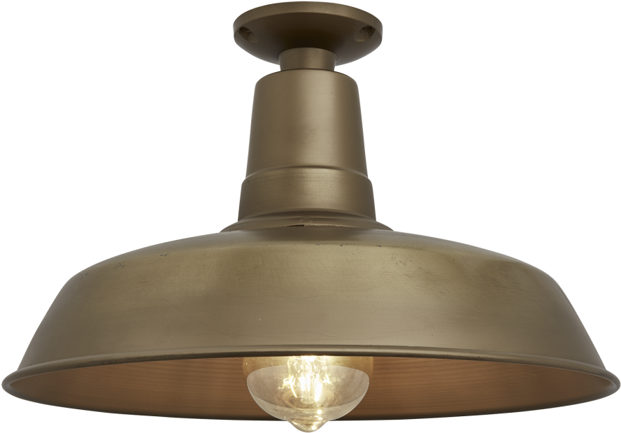 Barn Farmhouse Flush Mount - Industville Vintage Industrial Flush Mount Farmhouse (1000x666), Png Download