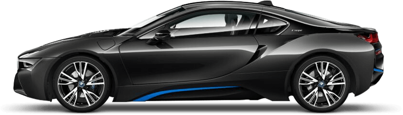 Sophisto Grey With Blue Accent - Bmw I8 (850x480), Png Download