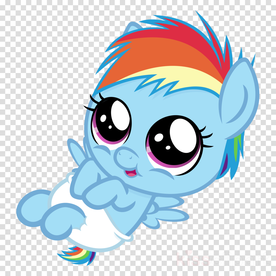 Download My Little Pony As Babies Clipart Pony Rainbow - Mlp Baby Flurry Heart Vectors (900x900), Png Download