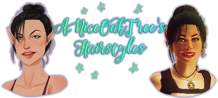 Here's The Five Hairstyles I've Created Over The Summer - Oblivion Vanilla Hairstyles (900x408), Png Download