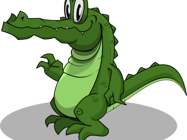 Png Image Crocodile Cartoon (640x480), Png Download