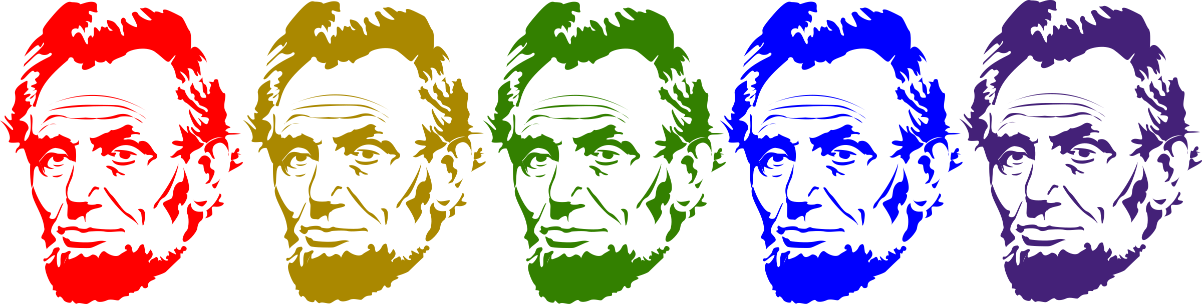 Big Image - Abraham Lincoln Pillow Case (2400x608), Png Download