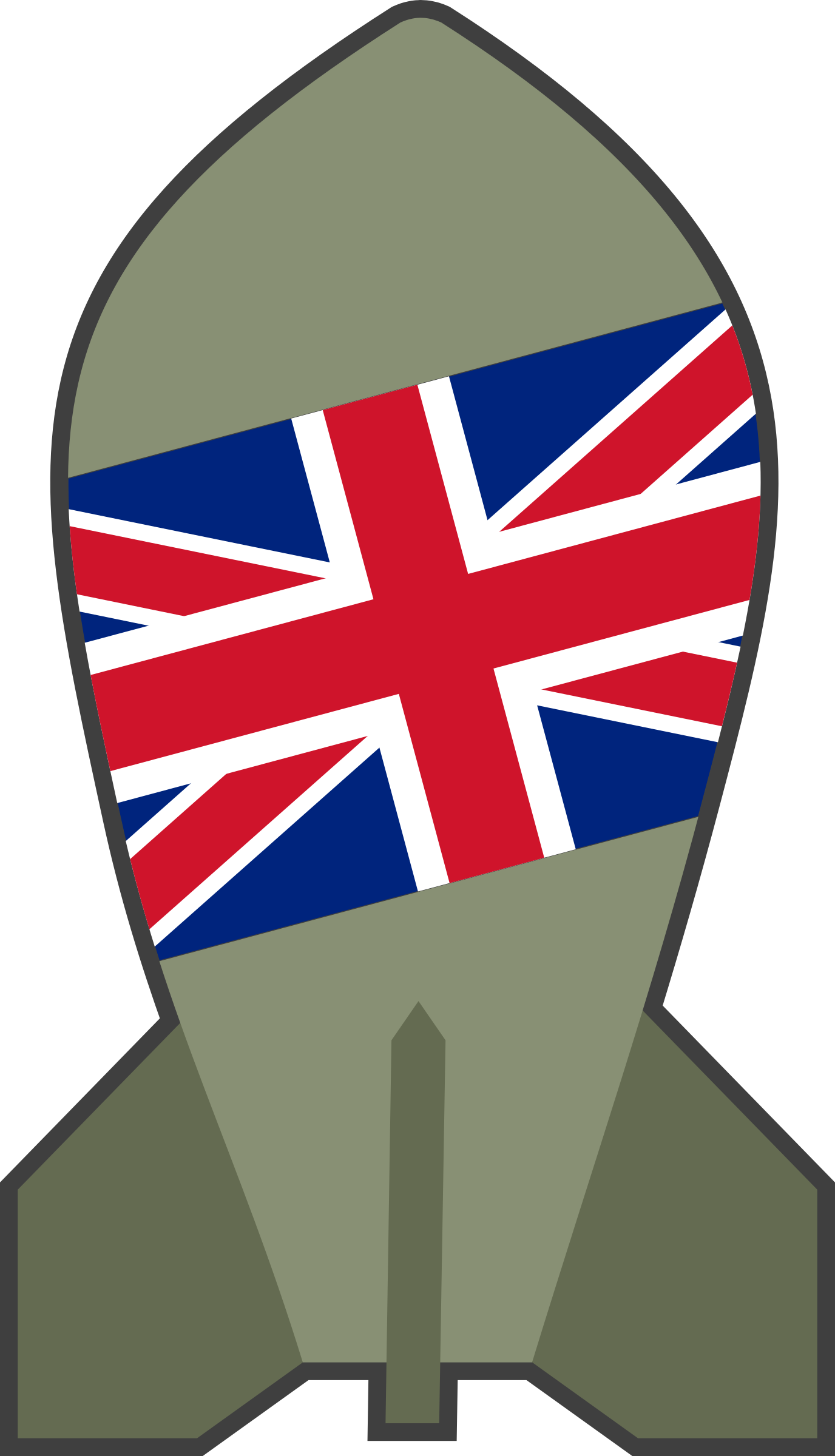 This Free Icons Png Design Of United Kingdom Bomb (1376x2400), Png Download