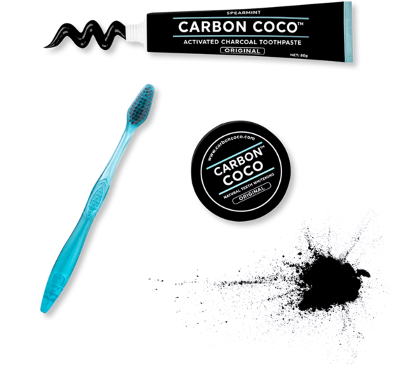 Carbon Coco Naturalny Proszek Wybielający Zęby (600x600), Png Download