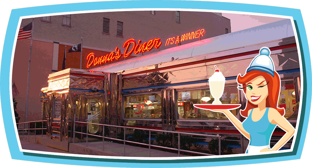Donna's Diner In Sharon Pennsylvania - Donna's Diner (1000x538), Png Download