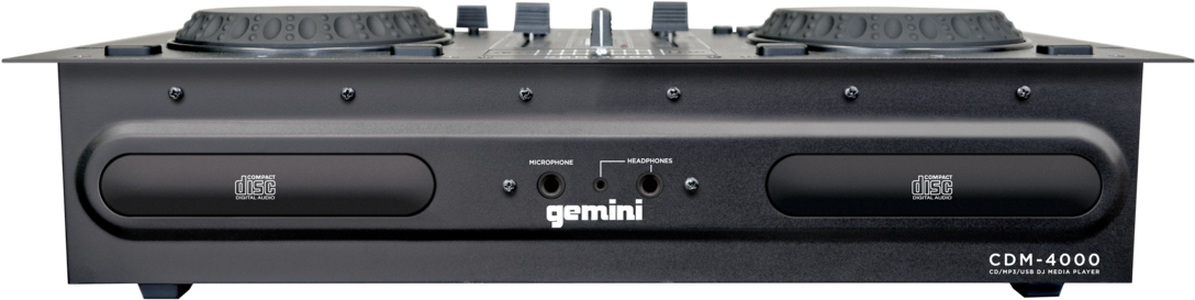 Cd/mp3/usb Dj Media Player - Dj Twin Cd Player Gemini Cdm-4000 (1200x800), Png Download