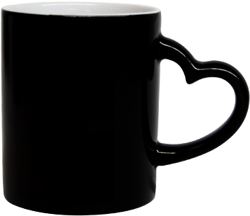 Product - Taza Magica Negra Aza De Corazon (800x600), Png Download