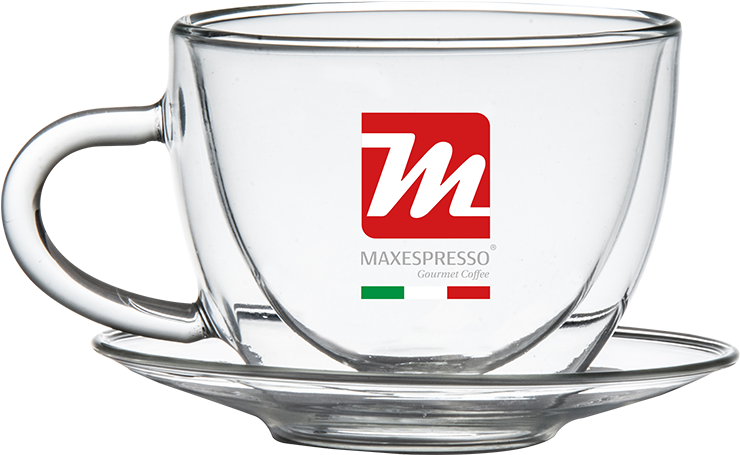 Maxespresso Doble Glass Cup Taza 210 Ml - Modene (1000x1000), Png Download