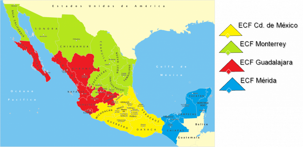 Cartografia - Mexico (1008x490), Png Download