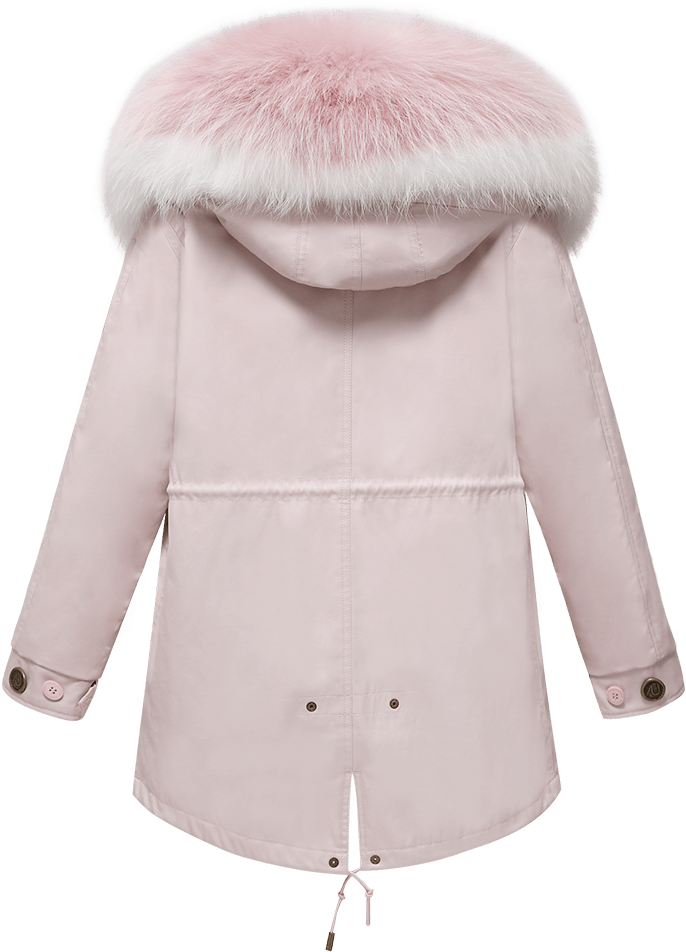 Pink Parka Pink Gradient Mermaid Fox - Fox (800x1200), Png Download