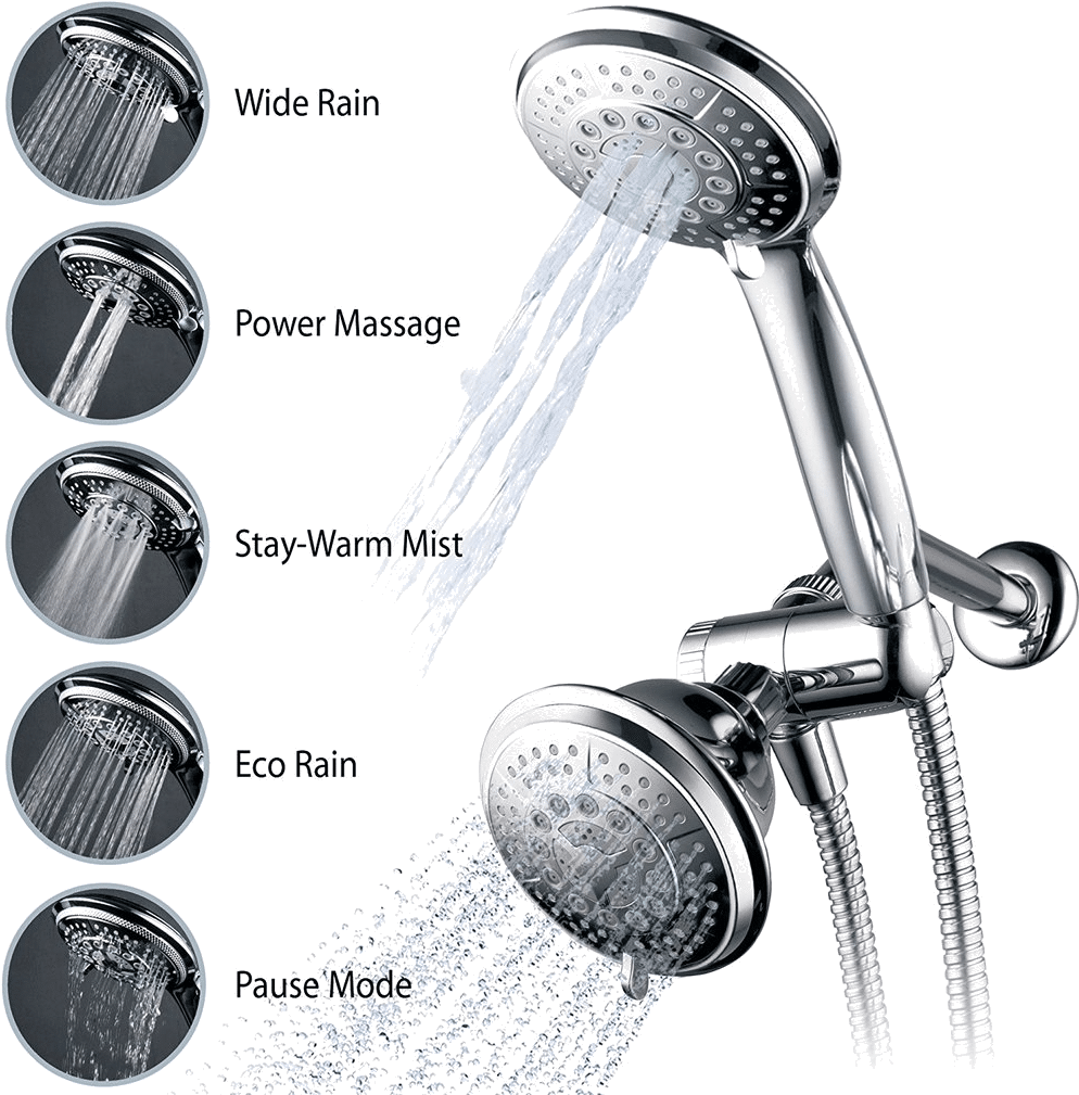 You Turn On The Water To Start A Shower For You And - False 2 X Hydroluxe Full-chrome 24 Function Ultra-luxury (1016x1016), Png Download