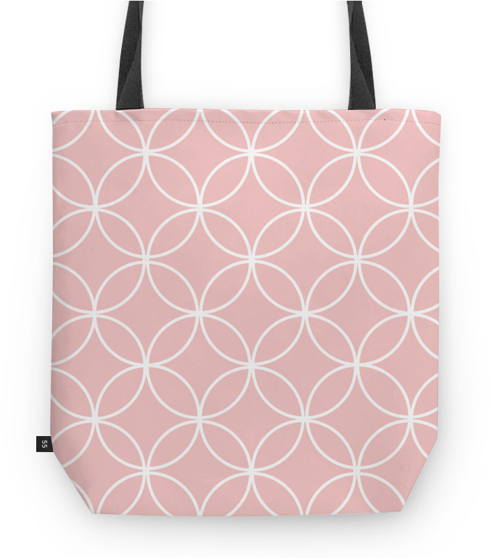 Bolsa Geometria Circular Rose Quartz De Tâmara Horstina - Tote Bag (800x800), Png Download