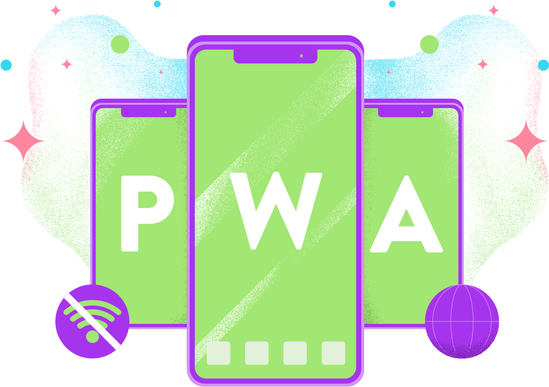 Mobile Developmentpwa - Graphic Design (2560x1000), Png Download