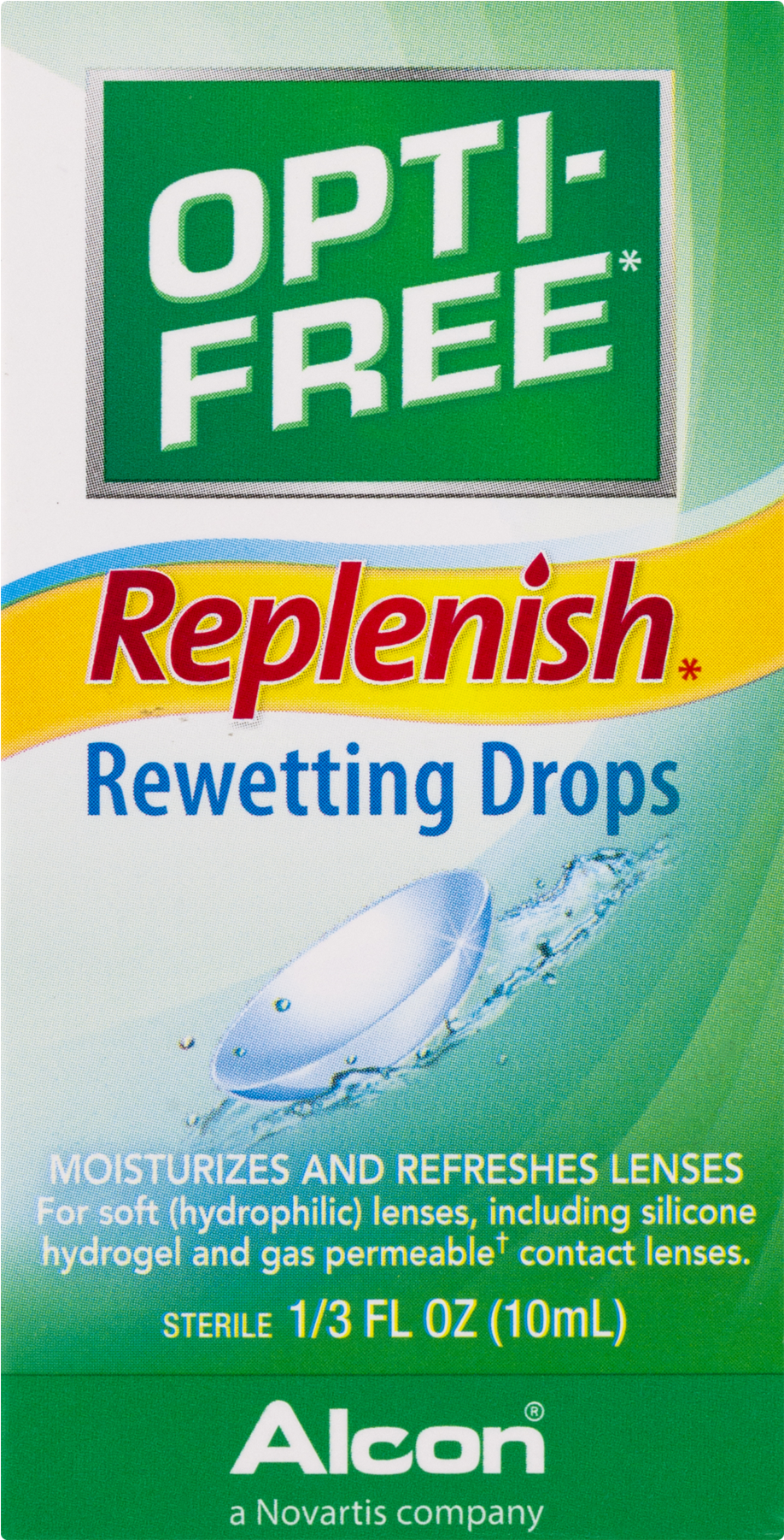 Alcon Opti-free Replenish Contact Lens Rewetting Eye - Opti-free Replenish Multi-purpose Disinfecting Solution, (1800x1800), Png Download