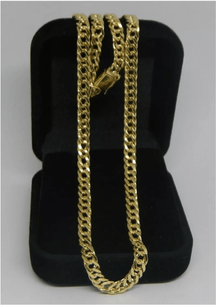 Corrente Nil 4mm Largura 45cm - Gold (601x629), Png Download