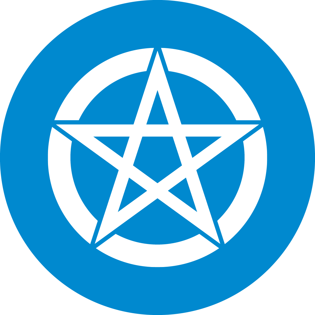 Logo & Icon - Wiccan Pentacle (1024x1024), Png Download