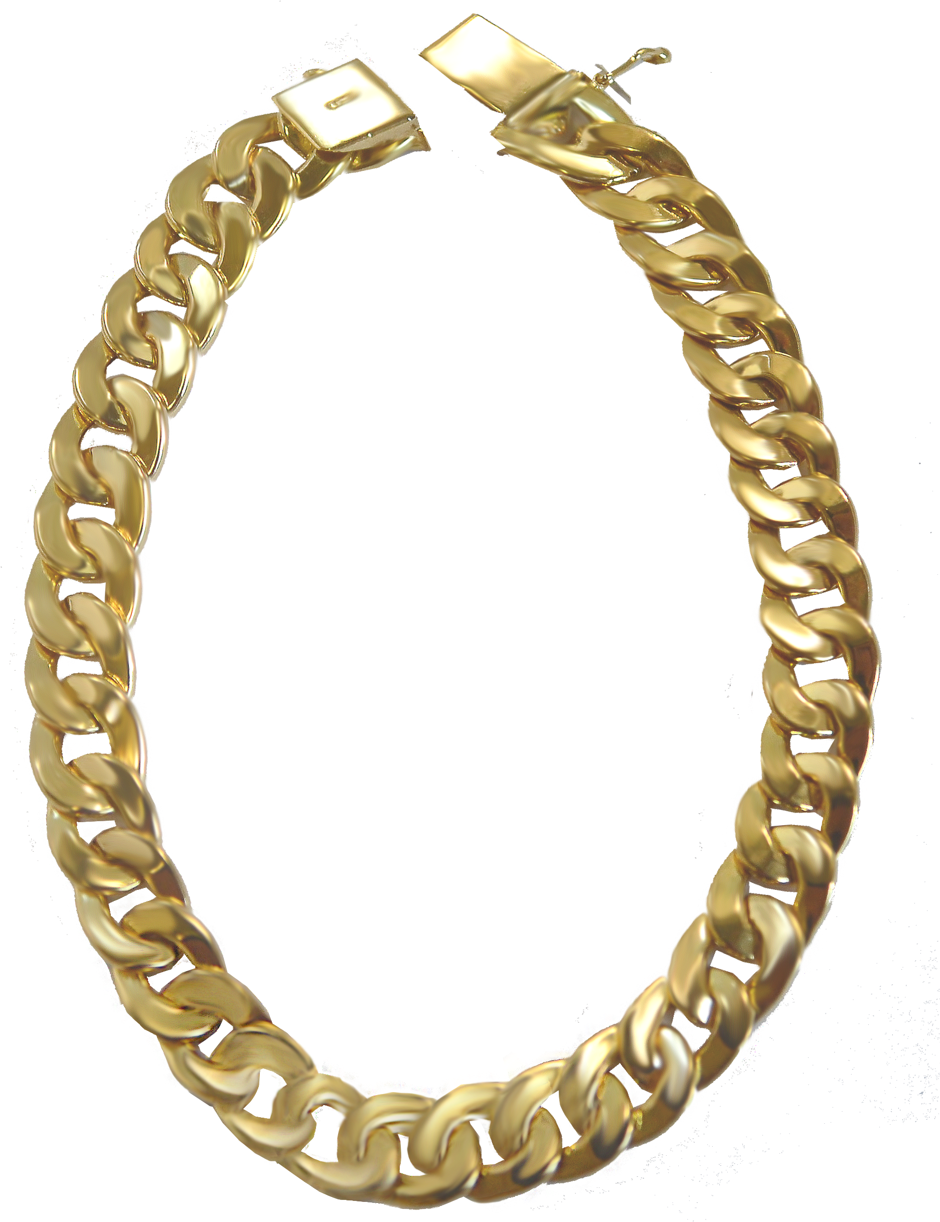 Clique Para Ampliar › Clique Para Ampliar - 18k Yellow Gold 5mm Miami Cuban Link Chain 24.5in (1936x2608), Png Download