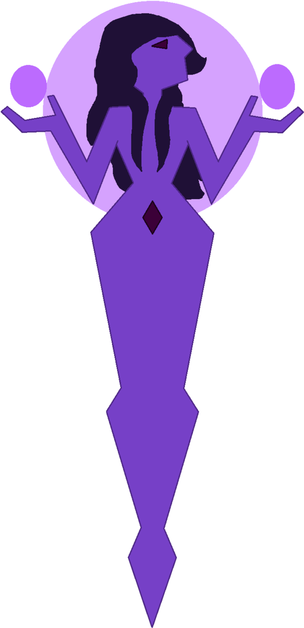 Purple Diamond Png - Steven Universe Base Mural (643x1242), Png Download