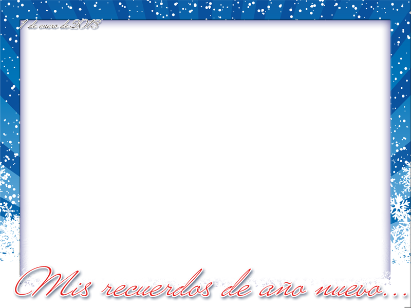 Diciembre 2012 Marcos En Psd Y Png Para Descargar Gratis (800x600), Png Download