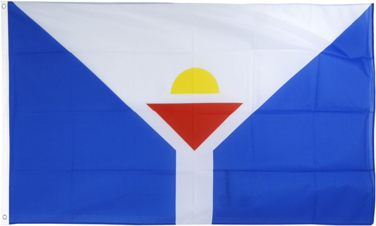 Drapeau France Saint-martin - Drapeau De Saint Martin (1500x998), Png Download