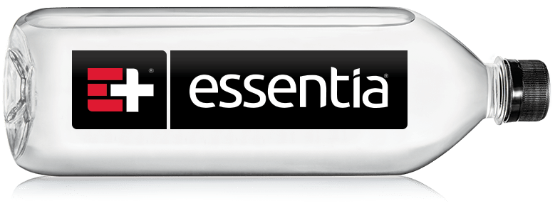 Essentia Is Supercharged Ionized Alkaline Water That - Essentia Water - 33.8 Fl Oz Bottle (1025x487), Png Download