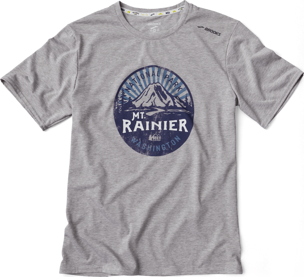 Rainier National Park Men's T-shirt - Mt Rainier National Park Shirt (1024x935), Png Download