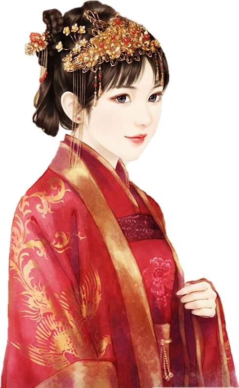 Asian Beauty, Chinese, Fantasy, Illustration Art - Ancient Chinese Girl Boy Art (490x795), Png Download