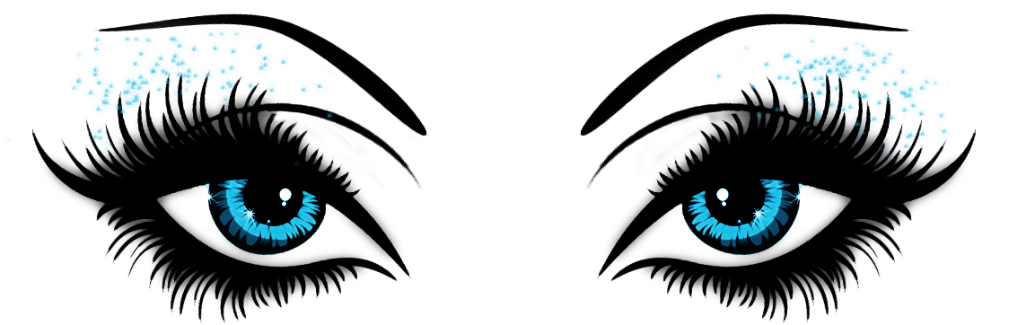 Header Menu - Cartoon Drag Queen Eyes (1229x375), Png Download