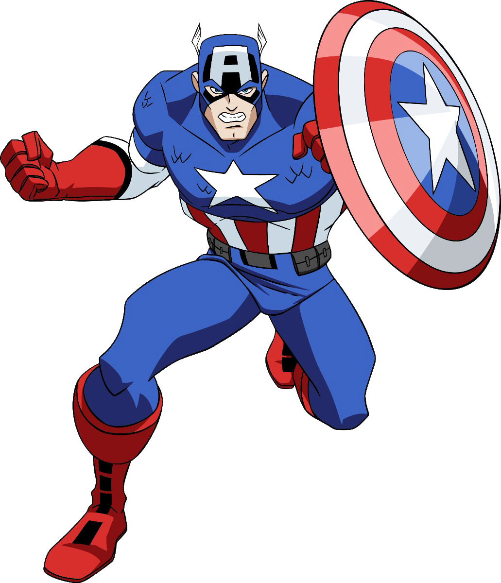 Os Vingadores Em Png - Captain America Comic Transparent (1031x1200), Png Download