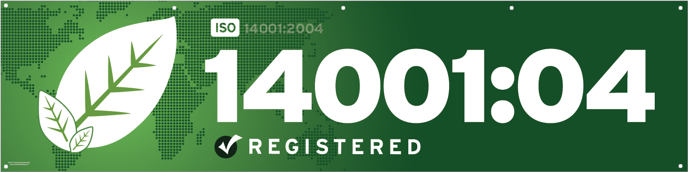 Iso 14001 2004 Banner - Iso 14001:04 Flags 3x5 Feet (1500x1000), Png Download